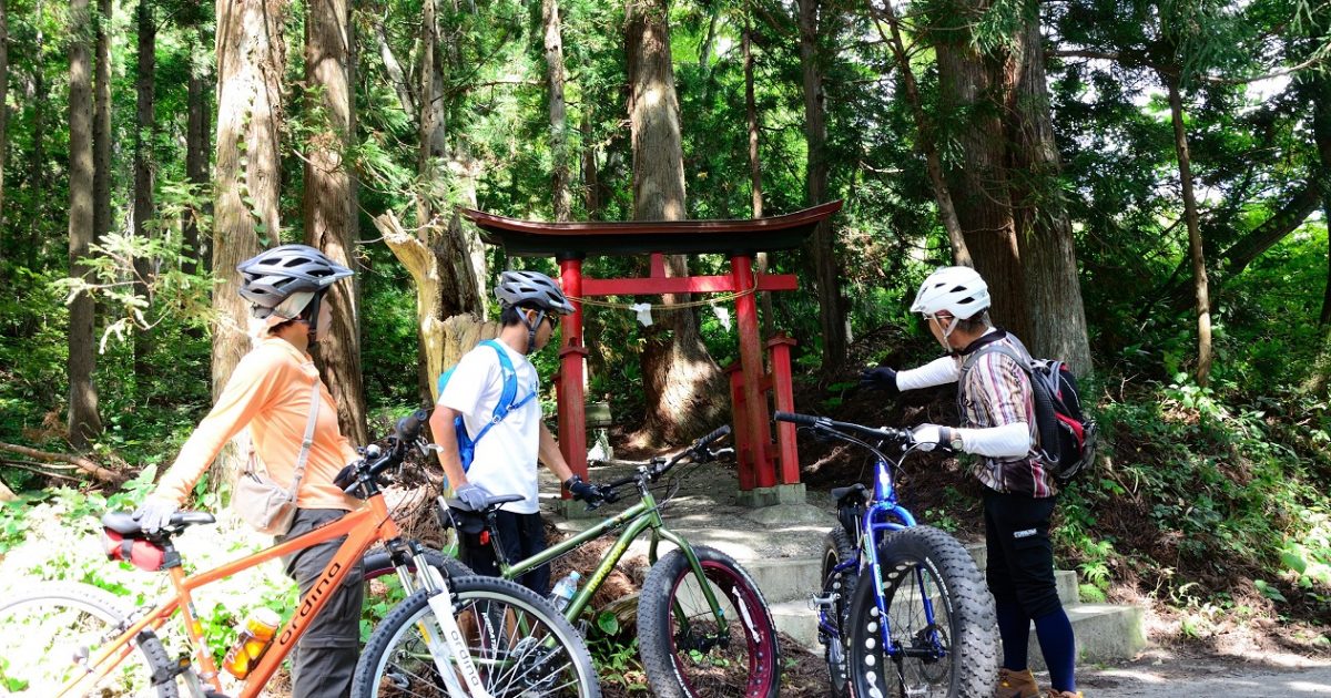 biking downhill